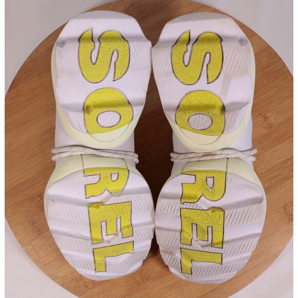 Sorel Kinetic Impact Lace Running Sneakers Shoes Women 6.5 Beige Yellow - Picture 10 of 14
